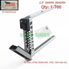 Lot 2.5'' Hard Drive Tray Caddy DXD9H 0DXD9H for Dell R640 R740 R940 G14 15 16