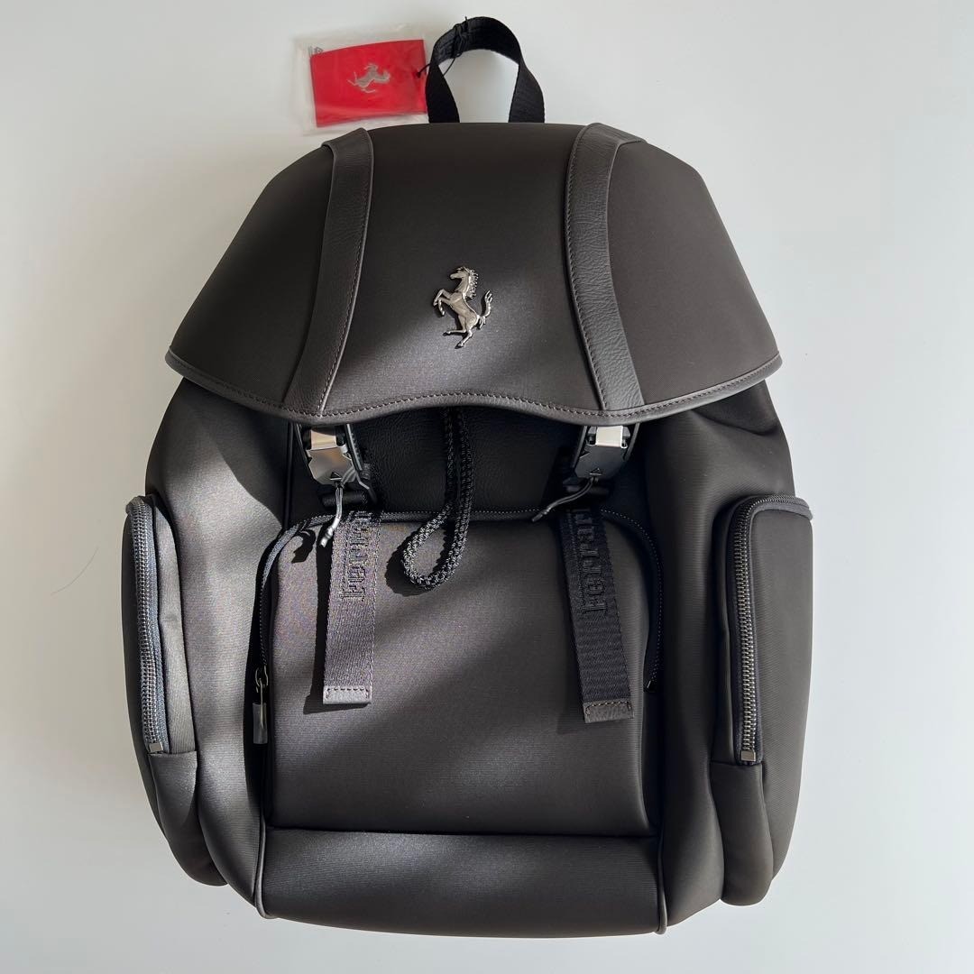 Unused Ferrari Purosangue Backpack Dealer Bag Black | eBay