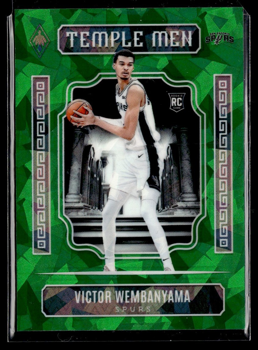 2023-24 Panini Phoenix Temple Men Green Ice Victor Wembanyama RC /149 San