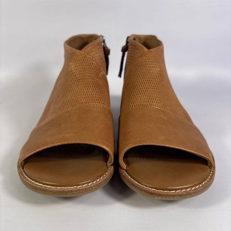 Sandalias Sofft Natalia para mujer talla 7,5 m equipaje sin cordones cremallera punta abierta tacón Foto 3 de 4