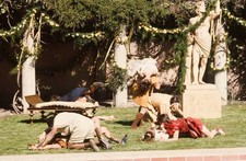 Roman World robots go out of control a scene from MGM movie Westwor- Old Photo
