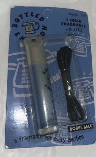 BONNE BELL Bottled Emotion Solid Fragrance "Hopeful" Necklace 0.18 oz HTF