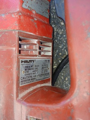 Hilti Electric Te-22 TE22 Rotary Hammer Drill With Bits for sale