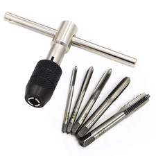 3-6mm Tap Wrench M3-M8 Tapping Screwdriver Wrench Thread Tapping Hand Tool Set