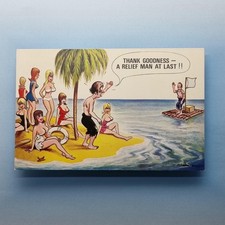 Comic Postcard Desert Island Boobs Another Man Relief C1985 Bamforth & Co