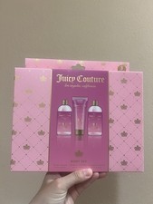 Juicy Couture Sparkling Rose 3pc Set- Body Wash , Lotion , Bubble Bath New