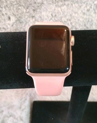 Apple Watch Series 3 38mm Silver Aluminum Case Touchscreen Pink Band Parts Only 