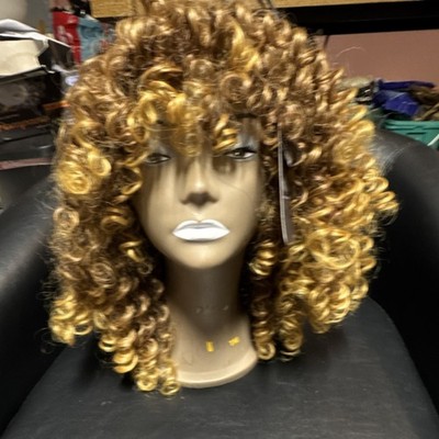 Especially Yours Curly Golden Blond Light Brown Wig Curly Hair Style
