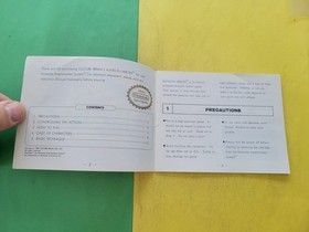 Kung-Fu Heroes Original NES Authentic Instruction Manual Only No Game