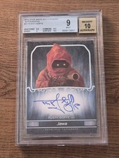 2015 Eusty Goffe Star Wars Masterwork #37 Auto As Jawa BGS Mint 9