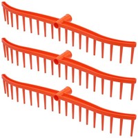 3X Heurechen 60Cm, 19 Zinken, Rasenrechen, Laubrechen, Gartenrechen, Rechen