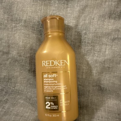 Redken All Soft Shampoo, for dry, brittle, damaged hair - 10oz size   ships free