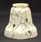 EARLY 1900's SIGNED STEUBEN HEART AND VINE IRIDESCENT ART GLASS GAS LAMP SHADE