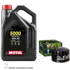 1200 HP2 Sport Oil and Filter Kit Motul 5000 10w40 4L BMW 2008 Inc Washer 9.19 per litre