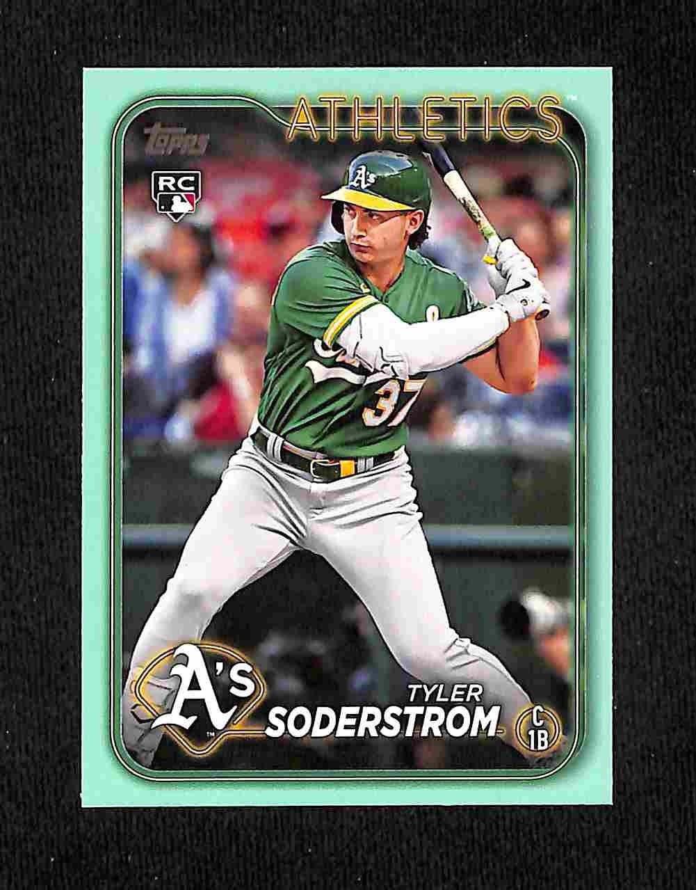 2024 Topps Series 1 - Tyler Soderstrom #244 Aqua (RC)