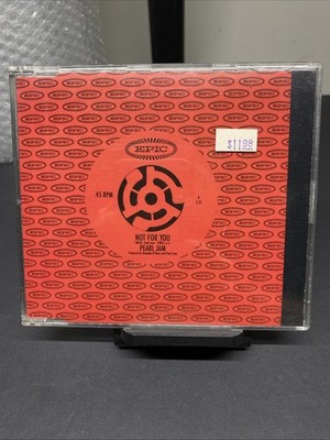 Pearl Jam - Not For You - CD Single  1995 EU Import w/Out of My Mind 661203 2