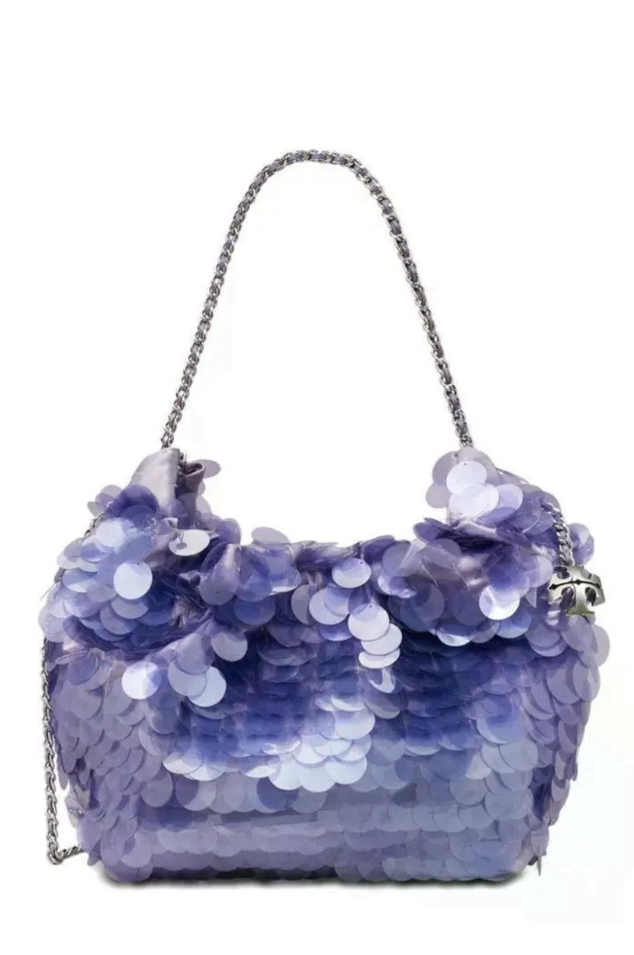 TORY BURCH  Mini Fleming Paillette Hobo Bag - Purple SOLD OUT! image 2