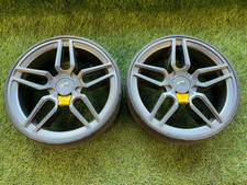 SM - Pair of Powakaddy FW Range/C2 Sport Rear Wheels - GREY/GUN METAL