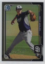 2015 Bowman Chrome Prospects Asia Exclusive Black Refractor Matt Wisler 0f8