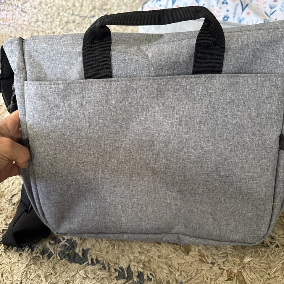 Diaper Bag SKIP HOP Heather Gray Messenger 14.5 x 13 - Image 3 of 4