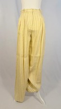 Leinenhose gelb gestreift - Mango Selection
