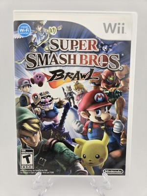 Super Smash Bros. Brawl (Nintendo Wii, 2008) CIB Tested Complete With Manual