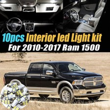 10Pc Super White 6000K Interior LED Light Bulb Kit Pack Compatible with 2010-...