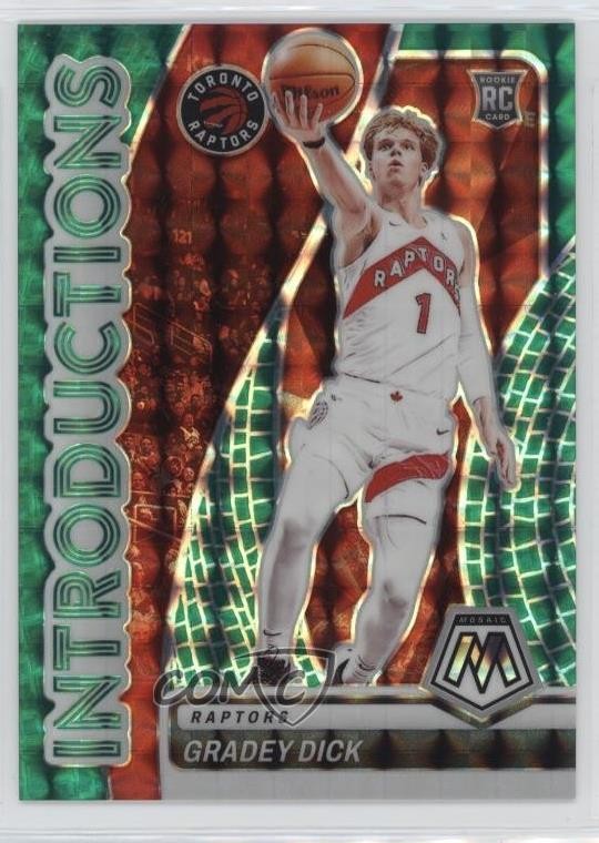 2023-24 Panini Mosaic Introductions Teal Mosaic Prizm 71/75 Gradey Dick #6 1co7
