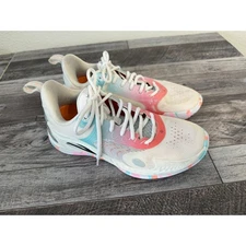 Li-Ning Way of Wade All City 11 Men's Basketball Shoes White Pink Teal Size 7