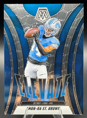 AMON-RA ST. BROWN 2025 Mosaic Mosaic Prizm ELEVATE Lions #15