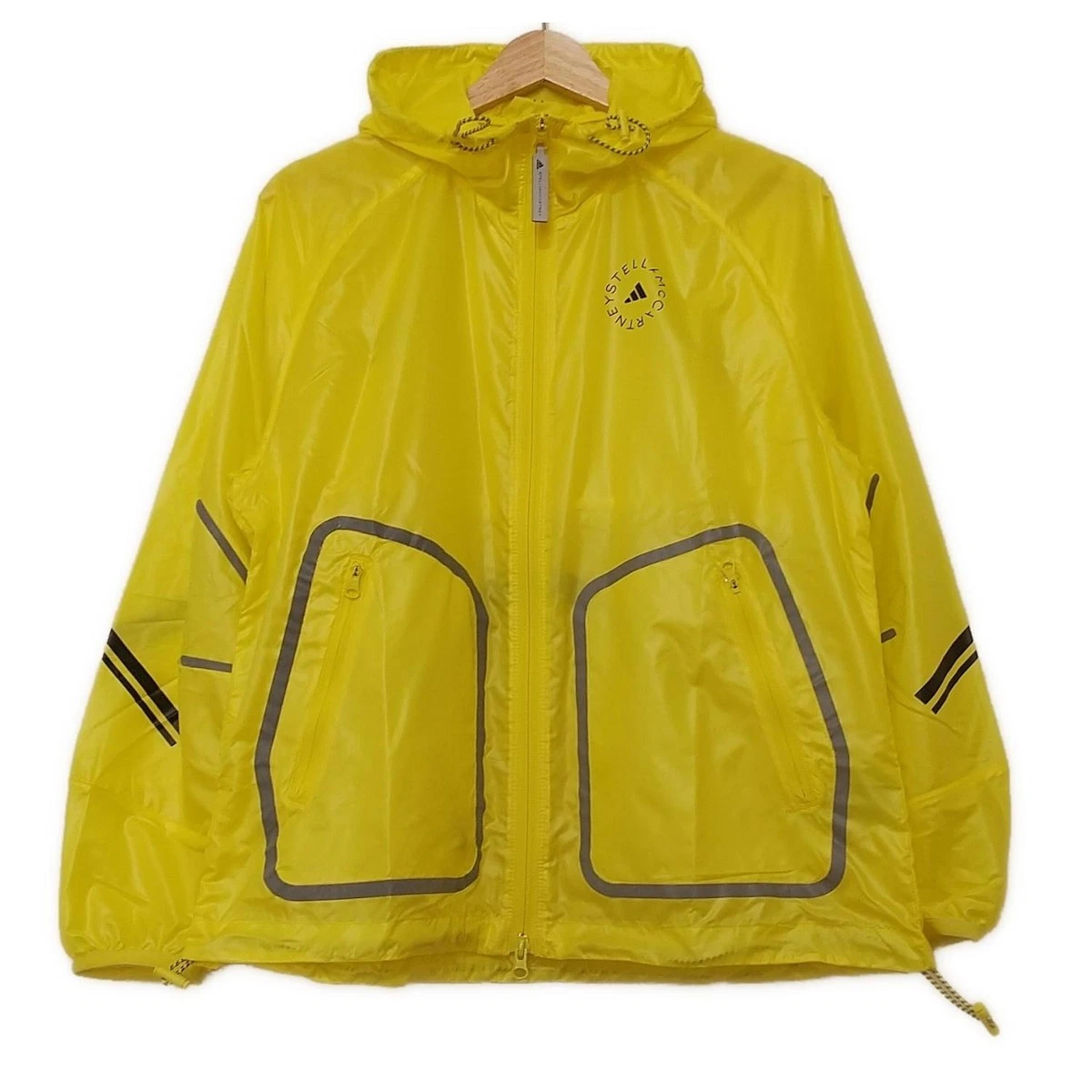 Auth ADIDAS BY STELLA McCARTNEY   Yellow Black Gray Women's Lightweight Jacket