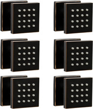 Oil Rubbed Bronze Brass Shower Massage Jets - 6 Pack, 2 Inch
