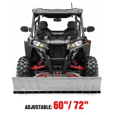 Adjustable 60"/72" Width Snow Plow Blade For Universal ATV UTV Switchblade Plow