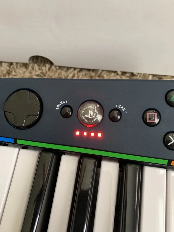 PS3 PlayStation 3 RockBand 3 Music Keyboard w/ Strap - NO GAME Or Dongle - Works - Image 2 of 4