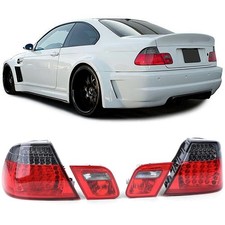 LED Smoked Red Tail lights For BMW E46 99-03 Coupe Rear/ boot lamps set