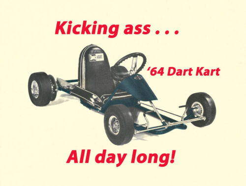 Vintage With A Modern Twist 1964 Rupp Dart Kart Go-Kart Print - Afbeelding 1 van 1