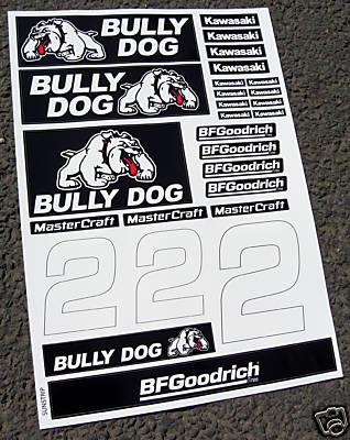 RC CORR BullyDog Aufkleber Sticker Associated SC10 Slash