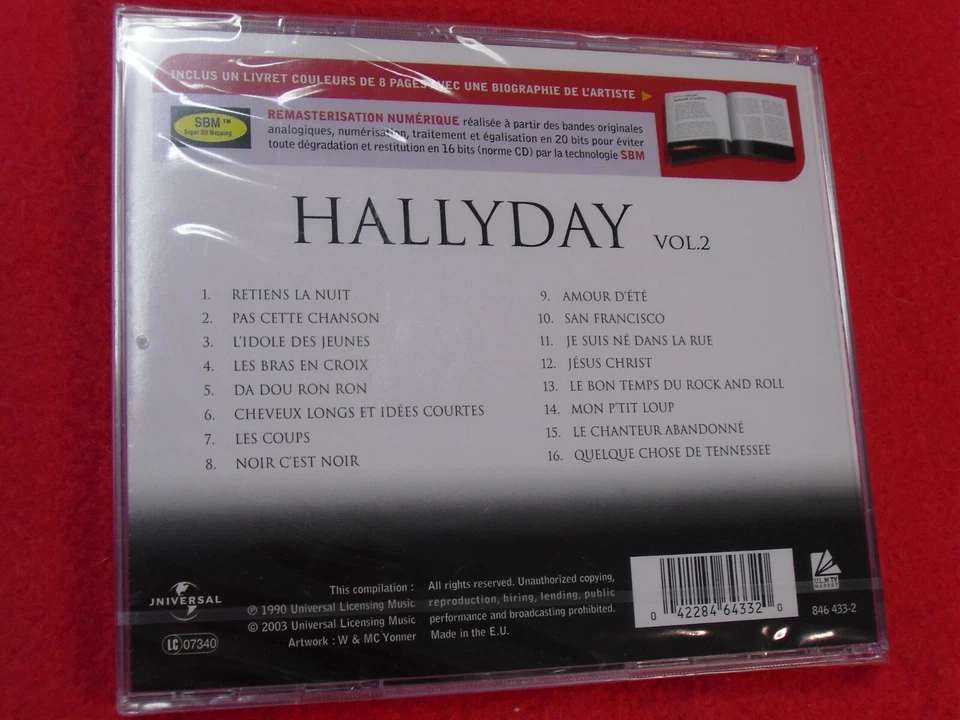 JOHNNY HALLYDAY - Master Serie Vol.2 - CD 2003 NEU/OVP/NEW//Neuf (20 BIT SBM) - Bild 2 von 2
