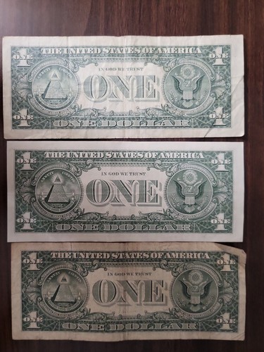 πΊπΈ USA Federal Reserve 1 Dollar 1963B FR-1902 Barr (assortment of 5) 092022-9 - Picture 3 of 5