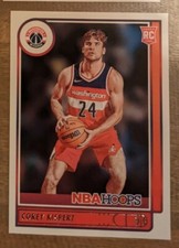 2021-22 Panini NBA Hoops Corey Kispert Washington Wizards Rookie Card