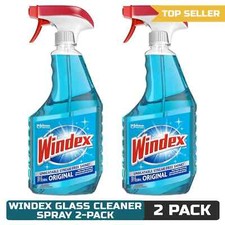 Windex Glass and Window Cleaner Spray Bottle, Original Blue, 23 fl oz Pack of 2 0.45 per fl oz