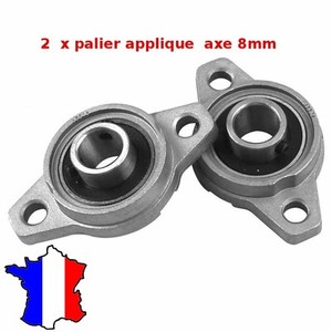 6 Paliers à Bride Rhombiques KFL08 8mm - Pour Machines Et Convoyeurs