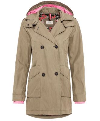 CAMEL ACTIVE Damen Jacke Mantel Cabanjacke Parka sand beige Gr 40 42 44 NEU