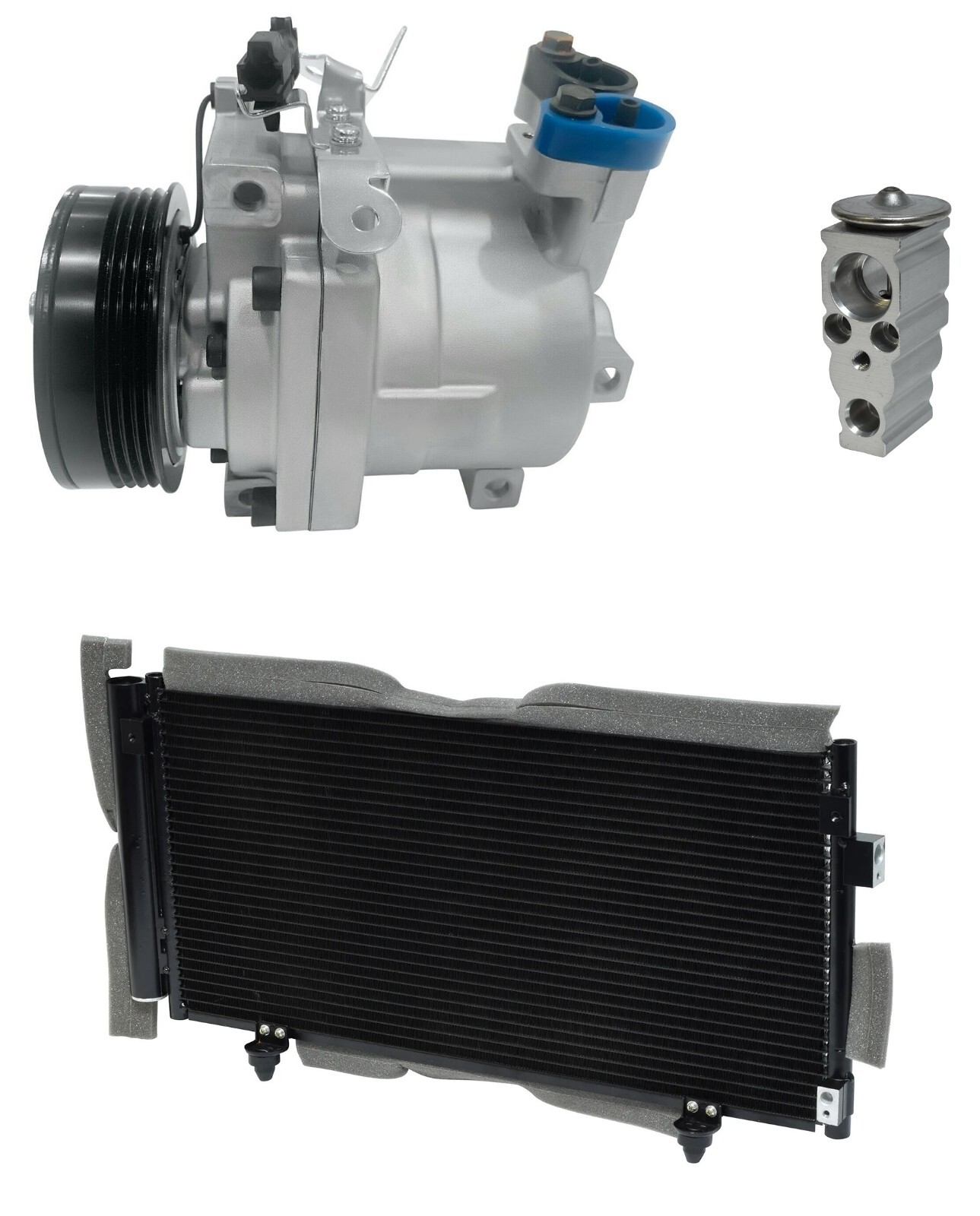 NEW RYC AC Compressor Kit W/ Condenser EE75A-N Fits Subaru WRX STI 2.5L ...