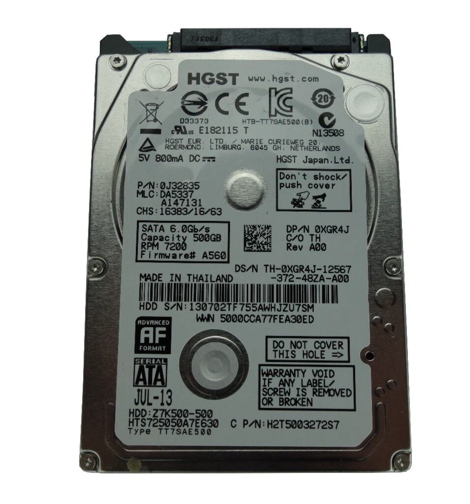 Hard Disk DELL 500 GB 3,5" SATA 7200 Rpm - Ricondizionato