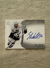 2021-22 Upper Deck SP Authentic Sign Of The Times Sean Walker Los Angeles Kings