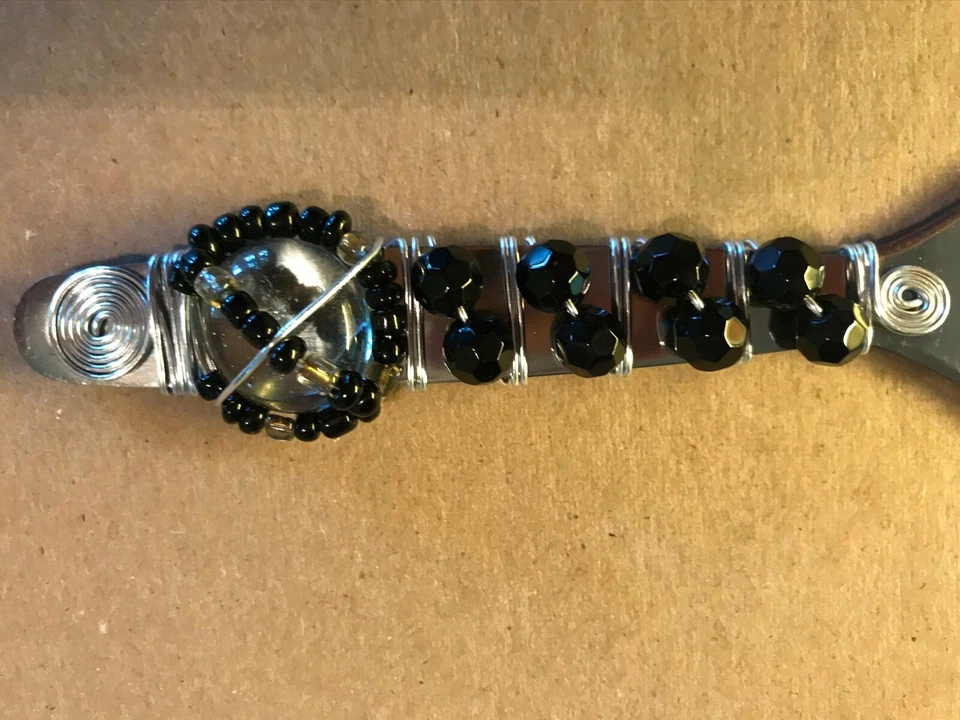 Favores de ducha de boda, abridor artesanal de cristal de Murano imitación 6X1/5" LOTE de 10 Foto 4 de 4