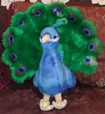 FAO Schwartz Toys R Us Plush Peacock 15" 2014 Stuffed Animal Toy Beautiful Y