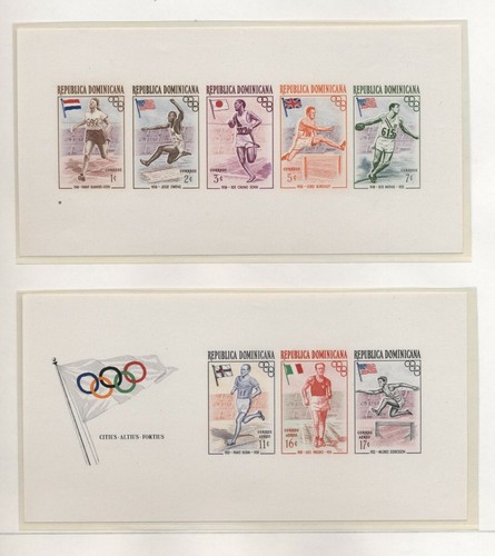 Rep.Dominicaine 1957 Melbourne Olympic 2 Série CPL Integre Et 4 Bf MNH T1159 - Picture 4 of 4