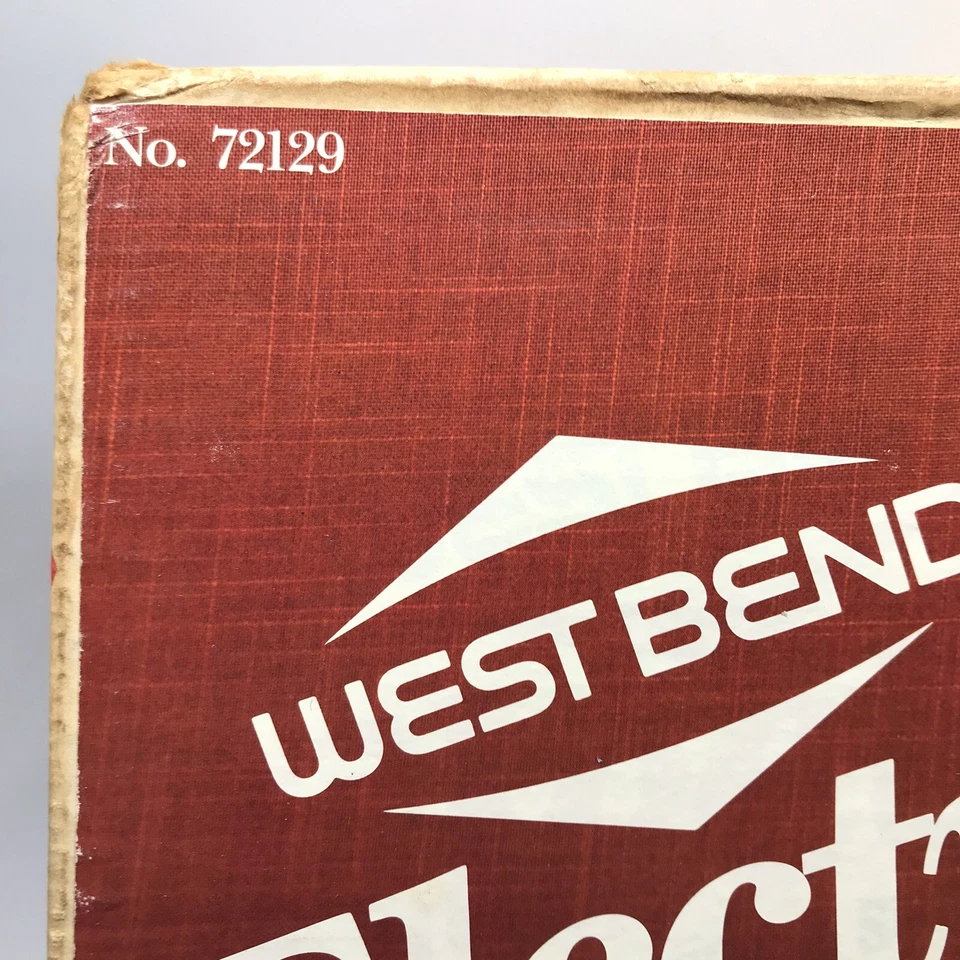 Винтажная электрическая сковорода West Bend 11 дюймов No72129 совершенно новая сделано в США - Изображение 4 из 4